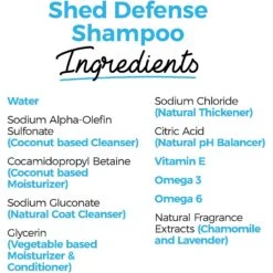 Shed Defender Shed Defense Omega 3 & 6 Dog & Cat Shampoo, 16-oz Bottle -Furry Friends 310183 PT4. AC SS1800 V1624925868