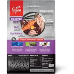 ORIJEN Free Run Chicken & Turkey, & Wild Caught Salmon & Herring Grain-Free Dry Kitten Food, 4-lb Bag -Furry Friends 311075 PT2. AC SS1800 V1626390985