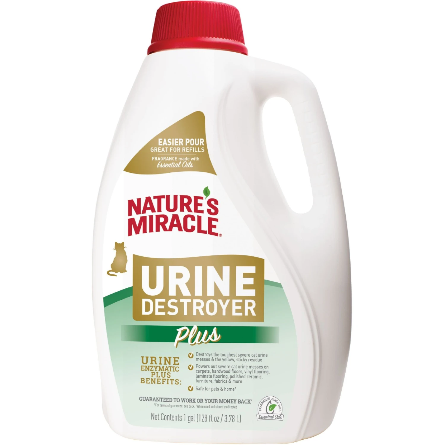 Nature's Miracle Cat Urine Destroyer Plus Enzymatic Formula Stain Remover Refill, 1-gal Bottle 3 Nature's Miracle Cat Urine Destroyer Plus Enzymatic Formula Stain Remover Refill, 1-gal Bottle