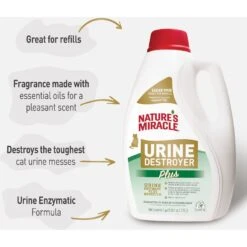 Nature's Miracle Cat Urine Destroyer Plus Enzymatic Formula Stain Remover Refill, 1-gal Bottle 14 Nature's Miracle Cat Urine Destroyer Plus Enzymatic Formula Stain Remover Refill, 1-gal Bottle -Furry Friends 313855 PT3. AC SS1800 V1701116479