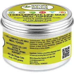 Natura Petz Organics I CELLEBRATE LIFE MAX MEAL TOPPER- Antioxidant Cellular Boost + Adjunctive Lipoma Support* Cat Supplement -Furry Friends 314171 PT2. AC SS1800 V1692644302