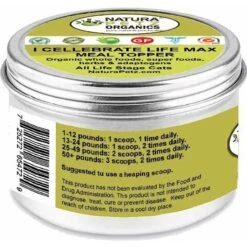 Natura Petz Organics I CELLEBRATE LIFE MAX MEAL TOPPER- Antioxidant Cellular Boost + Adjunctive Lipoma Support* Cat Supplement -Furry Friends 314171 PT3. AC SS1800 V1692645641
