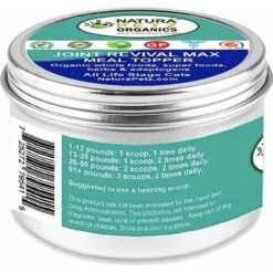 Natura Petz Organics JOINT REVIVAL MAX MASTER BLEND MEAL TOPPER* Neuro Muscular Hip & Joint Support* Cat Supplement -Furry Friends 314179 PT2. AC SS1800 V1692646332