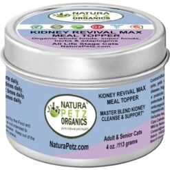 Natura Petz Organics KIDNEY REVIVAL MAX MEAL TOPPER* Master Blend Kidney Cleanse & Support* Cat Supplement