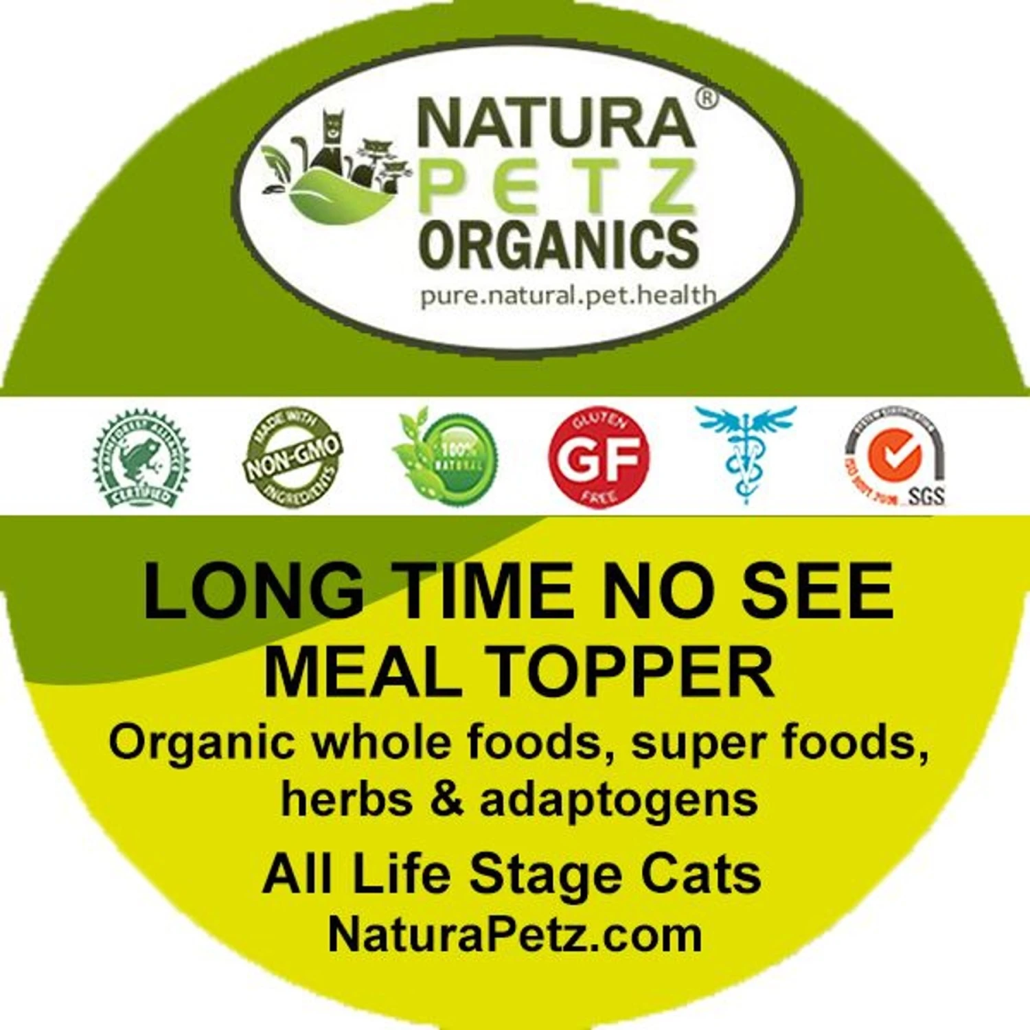 Natura Petz Organics LONG TIME NO SEE MEAL TOPPER* Vision & Ocular Health Support* Cat Supplement 4 Natura Petz Organics LONG TIME NO SEE MEAL TOPPER* Vision & Ocular Health Support* Cat Supplement - Image 2