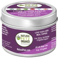 Natura Petz Organics LOVE YOUR LIVER MEAL TOPPER Liver, Kidney, Gall Bladder & Digestive Support Cat Supplement
