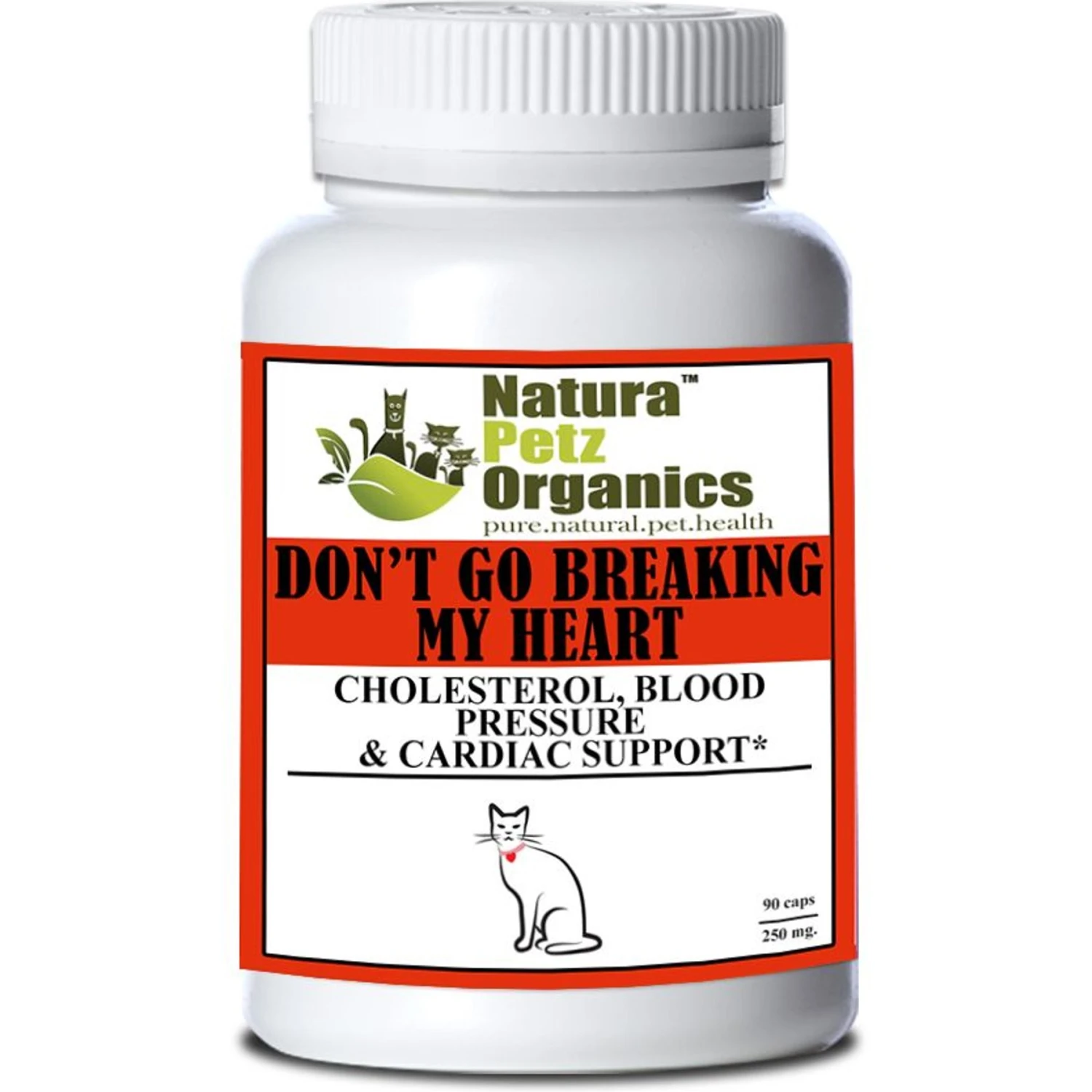 Natura Petz Organics DON'T GO BREAKING MY HEART - Cholesterol, Blood Pressure & Cardiac Support* Cat Supplement 3 Natura Petz Organics DON'T GO BREAKING MY HEART - Cholesterol, Blood Pressure & Cardiac Support* Cat Supplement