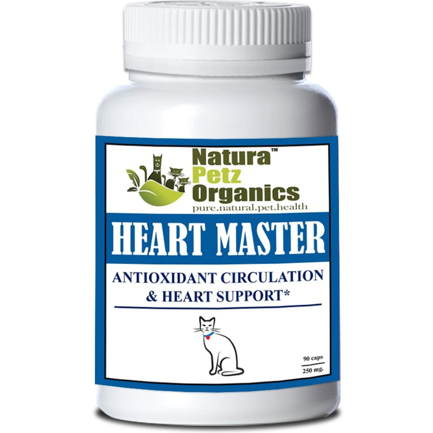 Natura Petz Organics Heart Master Cat Supplement, 90 Count 3 Natura Petz Organics Heart Master Cat Supplement, 90 Count