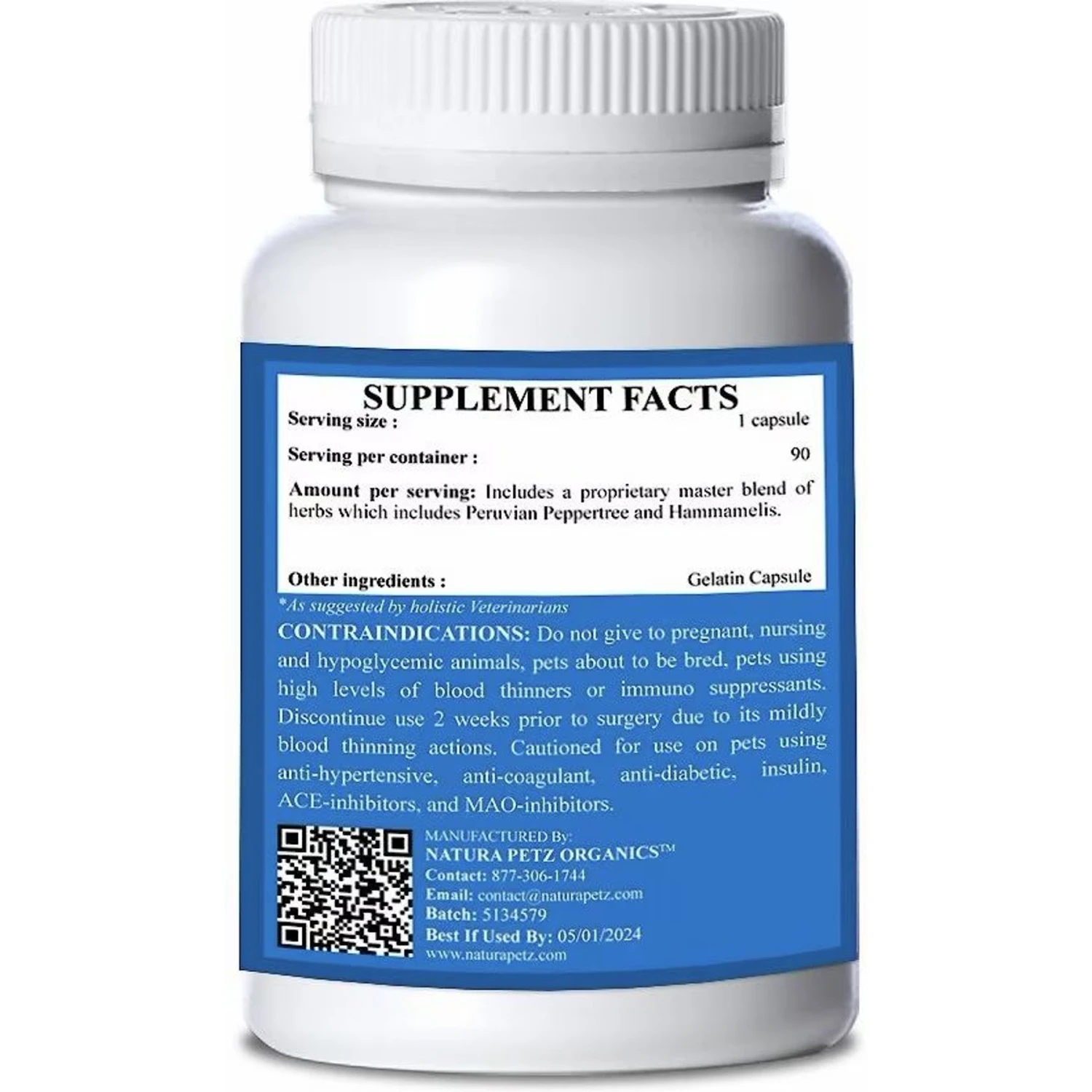 Natura Petz Organics Heart Master Cat Supplement, 90 Count 5 Natura Petz Organics Heart Master Cat Supplement, 90 Count - Image 3