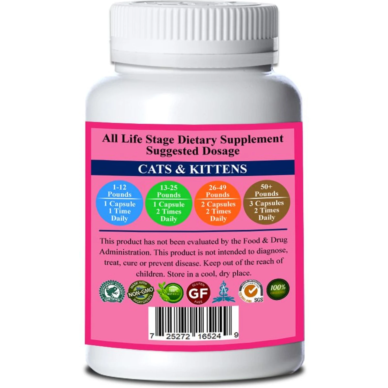 Natura Petz Organics Tissue Issues Cat Supplement, 150 Count 4 Natura Petz Organics Tissue Issues Cat Supplement, 150 Count - Image 2