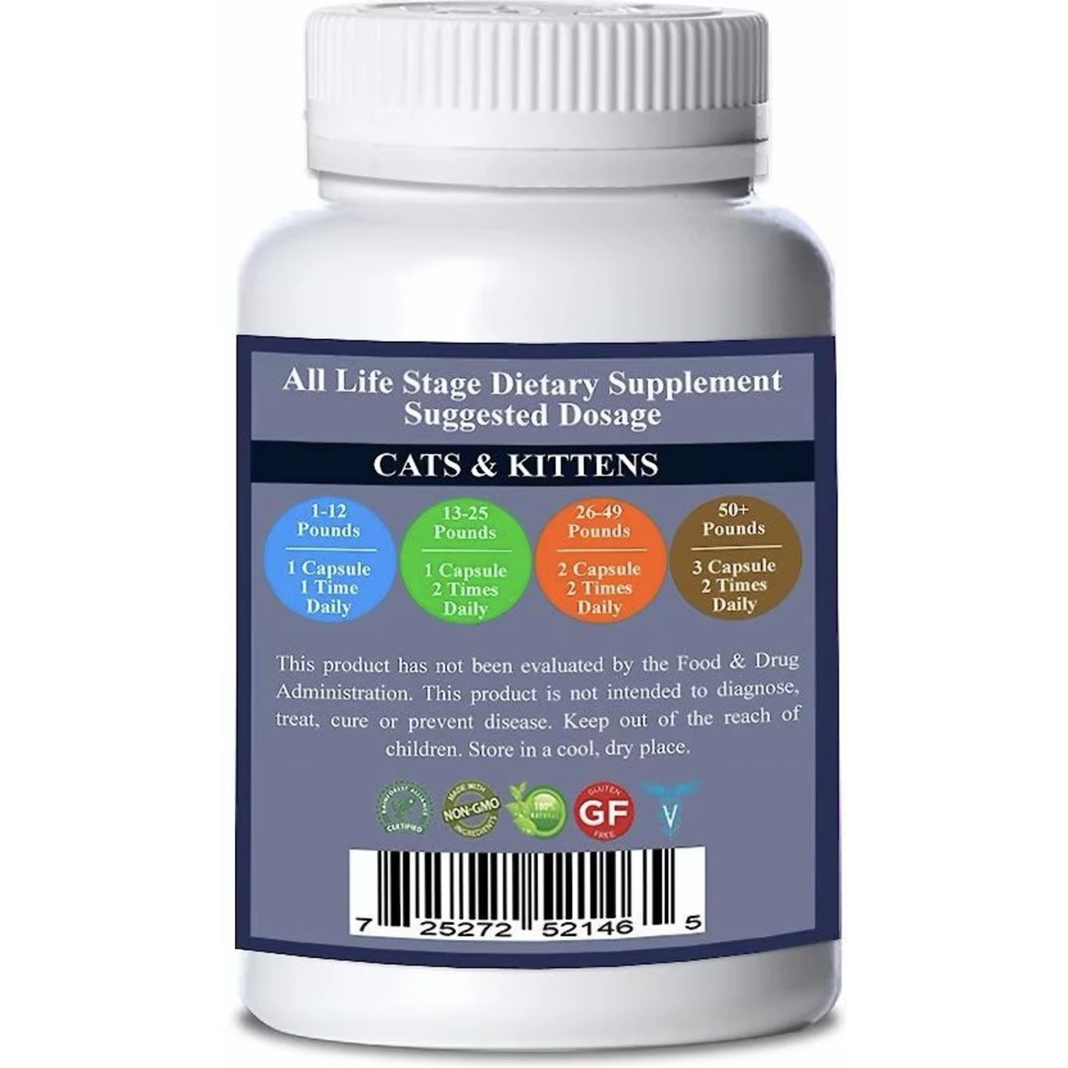 Natura Petz Organics Travel Well Cat Supplement, 150 Count 4 Natura Petz Organics Travel Well Cat Supplement, 150 Count - Image 2