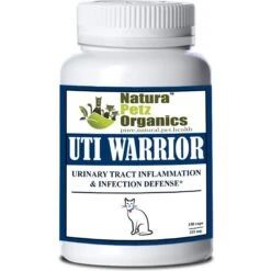 Natura Petz Organics UTI WARRIOR MAX* Chronic Urinary Tract Infection & Inflammation Support* Cat Supplement