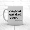 904 Custom Personalized Coolest Cat Dad Ever Double Sided Mug, 11-oz -Furry Friends 314465 MAIN. AC SS1800 V1637151391