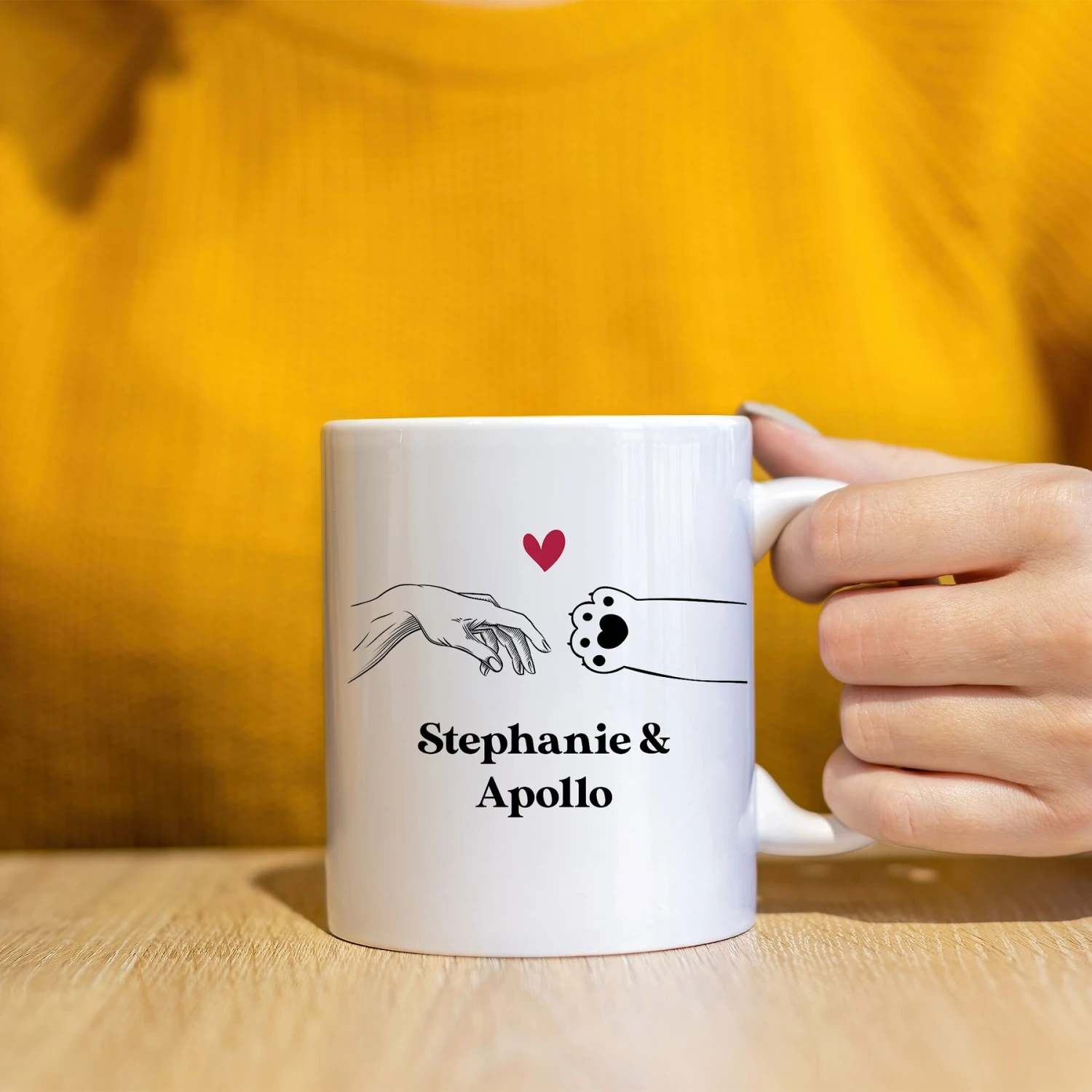 904 Custom Personalized Creation Of Cat Funny Double Sided Mug, 11-oz 4 904 Custom Personalized Creation Of Cat Funny Double Sided Mug, 11-oz - Image 2