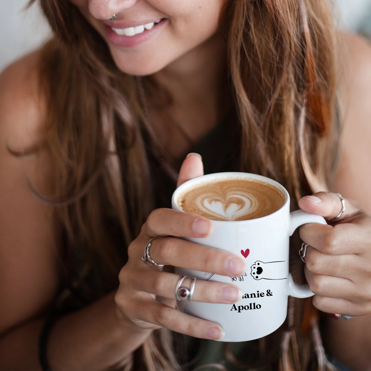 904 Custom Personalized Creation Of Cat Funny Double Sided Mug, 11-oz 5 904 Custom Personalized Creation Of Cat Funny Double Sided Mug, 11-oz - Image 3