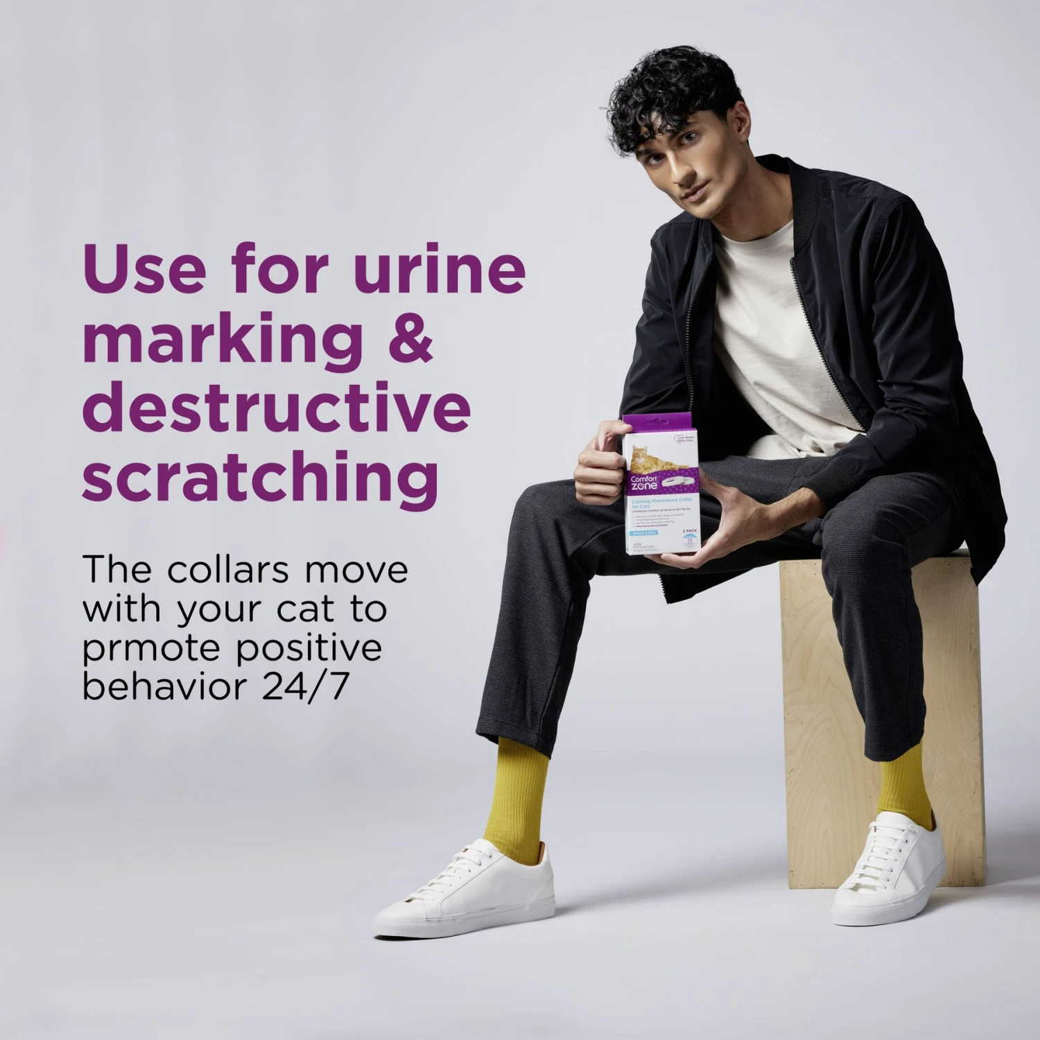 Comfort Zone Calming Pheromone Breakaway Cat Collar, 4 Count 4 Comfort Zone Calming Pheromone Breakaway Cat Collar, 4 Count - Image 2