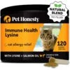 PetHonesty Lysine Immune Health+ Tuna & Chicken Flavored Powder Immune Supplement For Cats, 4.2-oz Bottle -Furry Friends 315793 MAIN. AC SS1800 V1690899326