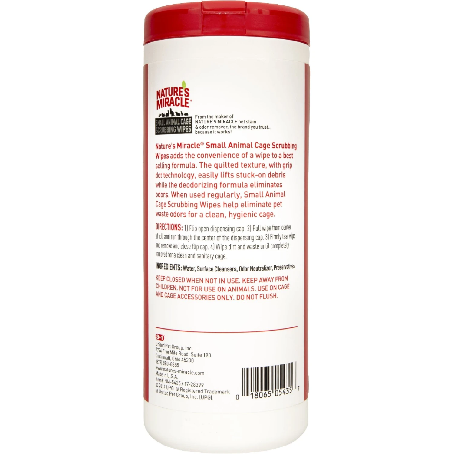 Nature's Miracle Small Animal Cage Scrubbing Wipes 4 Nature's Miracle Small Animal Cage Scrubbing Wipes - Image 2