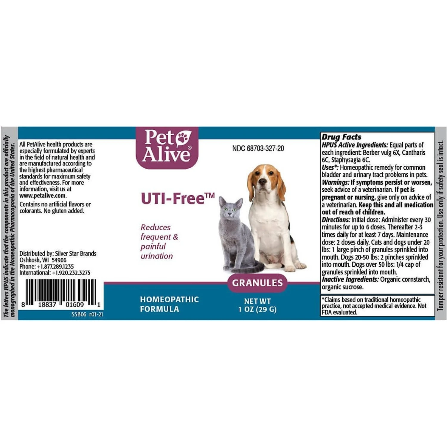 PetAlive UTI-Free Homeopathic Medicine For Urinary Tract Infections UTI For Dogs & Cats 6 PetAlive UTI-Free Homeopathic Medicine For Urinary Tract Infections UTI For Dogs & Cats - Image 4