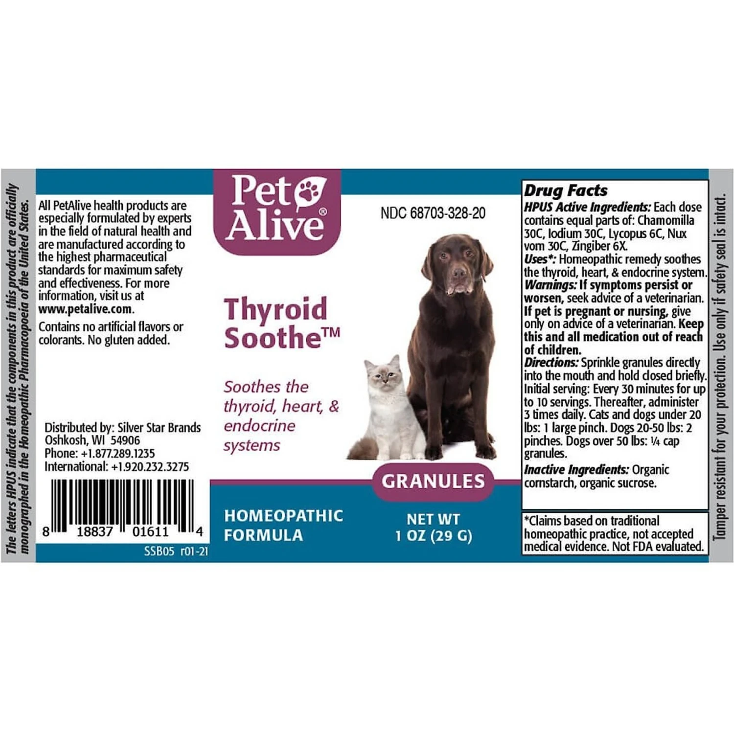 PetAlive Thyroid Soothe Homeopathic Medicine For Hyperthyroidism For Dogs & Cats, 1-oz Jar 6 PetAlive Thyroid Soothe Homeopathic Medicine For Hyperthyroidism For Dogs & Cats, 1-oz Jar - Image 4