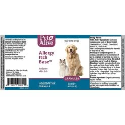 PetAlive Allergy Itch Ease Granules Skin Itch & Allergies Supplement For Dogs & Cats 9 PetAlive Allergy Itch Ease Granules Skin Itch & Allergies Supplement For Dogs & Cats -Furry Friends 316632 PT3. AC SS1800 V1627350459
