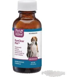 PetAlive EyeClear Pet Granules Eye Irritation Treatment For Dogs & Cats, 1-oz Jar