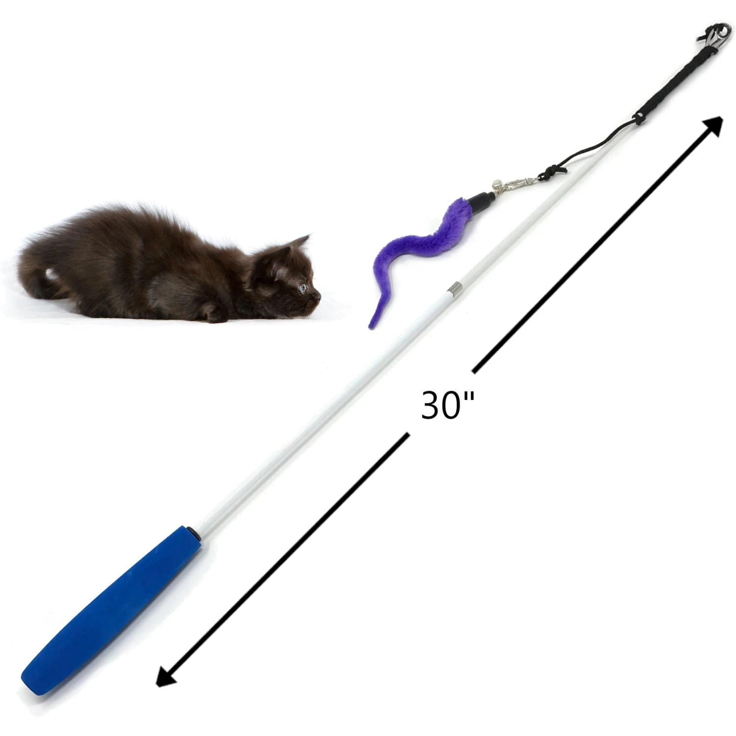 Pet Fit For Life 4-Piece Bundle Interactive Swimming Fish + Feather Wand Cat Toy 5 Pet Fit For Life 4-Piece Bundle Interactive Swimming Fish + Feather Wand Cat Toy - Image 3