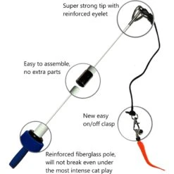 Pet Fit For Life 4-Piece Bundle Interactive Swimming Fish + Feather Wand Cat Toy 11 Pet Fit For Life 4-Piece Bundle Interactive Swimming Fish + Feather Wand Cat Toy -Furry Friends 316698 PT4. AC SS1800 V1632174988