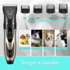 Pet Republique Rechargable Cordless Shaver Trimmer Kit With Clippers For Dogs & Cats -Furry Friends 317705 PT3. AC SS1800 V1635869217