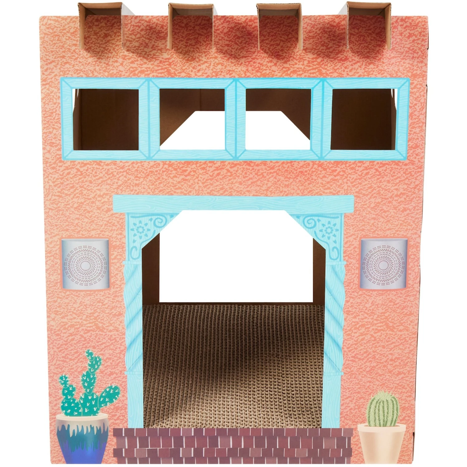 Frisco Southwestern House Cardboard Cat House 5 Frisco Southwestern House Cardboard Cat House - Image 3