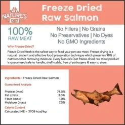 Nature's Diet Salmon Raw Freeze-Dried Cat Treats, 1-oz Pouch 12 Nature's Diet Salmon Raw Freeze-Dried Cat Treats, 1-oz Pouch -Furry Friends 318173 PT2. AC SS1800 V1628803302
