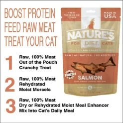 Nature's Diet Salmon Raw Freeze-Dried Cat Treats, 1-oz Pouch 13 Nature's Diet Salmon Raw Freeze-Dried Cat Treats, 1-oz Pouch -Furry Friends 318173 PT3. AC SS1800 V1628803308