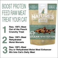 Nature's Diet Whitefish Raw Freeze-Dried Cat Treats, 1-oz Pouch -Furry Friends 318175 PT3. AC SS1800 V1628805386