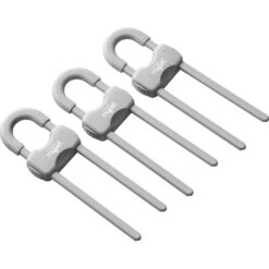 MyPet Safety Paws Grip & Glide Cabinet Locks For Dog & Cat, Gray, 3 Count -Furry Friends 319751 PT3. AC SS1800 V1635257810