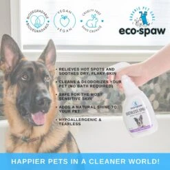 EcoSpaw Unscented Dog & Cat Bathless Spray, 8-oz Bottle -Furry Friends 321805 PT3. AC SS1800 V1639091810