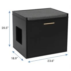 Frisco Drop Down Door Bench Cat Litter Box Cover 8 Frisco Drop Down Door Bench Cat Litter Box Cover -Furry Friends 322629 PT2. AC SS1800 V1653488860