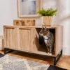 Frisco Walkway Entrance Two Door Bench Cat Litter Box Cover -Furry Friends 322631 MAIN. AC SS1800 V1653421292