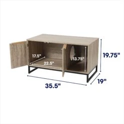 Frisco Walkway Entrance Two Door Bench Cat Litter Box Cover 7 Frisco Walkway Entrance Two Door Bench Cat Litter Box Cover -Furry Friends 322631 PT1. AC SS1800 V1679083837