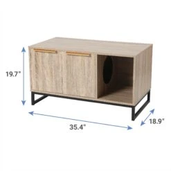 Frisco Walkway Entrance Two Door Bench Cat Litter Box Cover 8 Frisco Walkway Entrance Two Door Bench Cat Litter Box Cover -Furry Friends 322631 PT2. AC SS1800 V1657656807