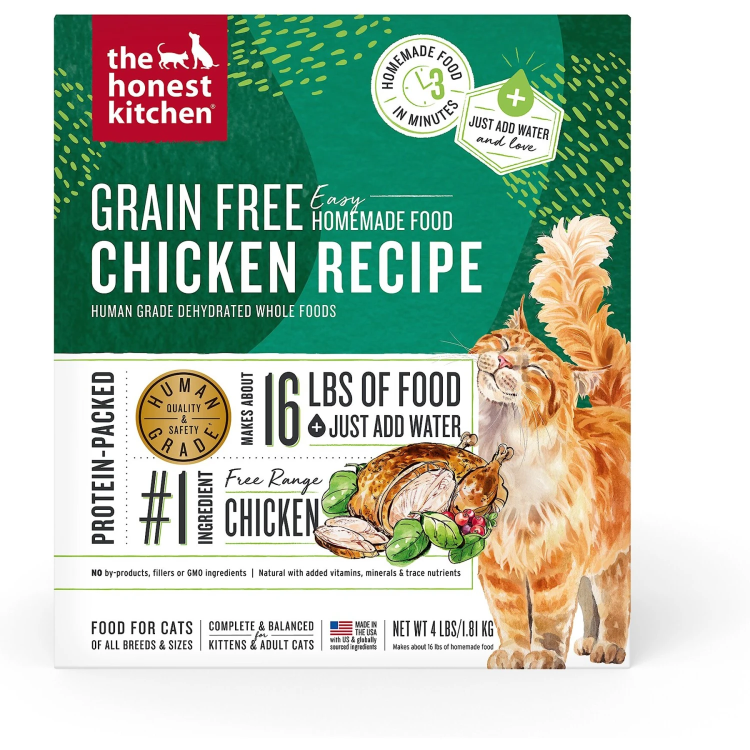 The Honest Kitchen Dehydrated Grain-Free Chicken Cat Food 3 The Honest Kitchen Dehydrated Grain-Free Chicken Cat Food