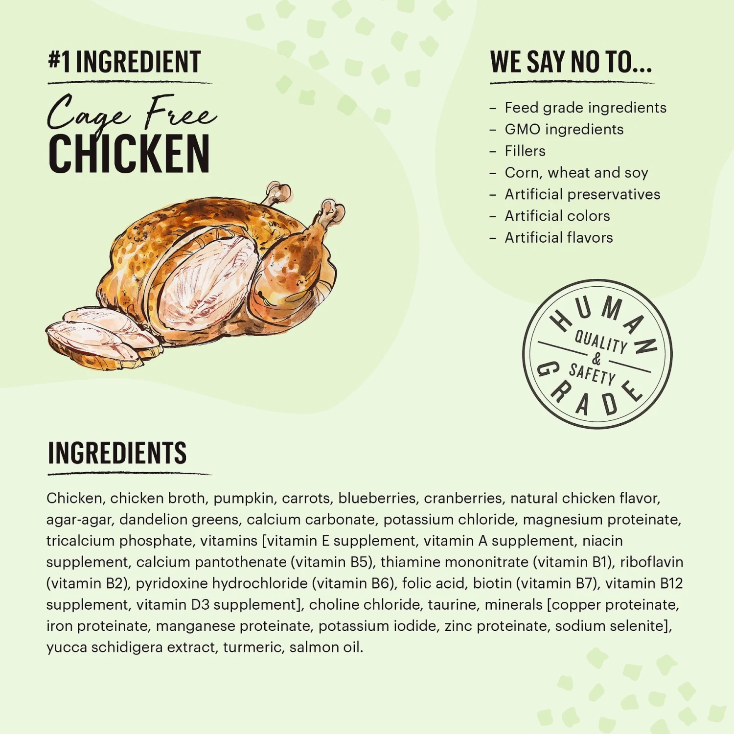 The Honest Kitchen Grain-Free Minced Chicken In Bone Broth Gravy Wet Cat Food, 5.5-oz, Case Of 12 5 The Honest Kitchen Grain-Free Minced Chicken In Bone Broth Gravy Wet Cat Food, 5.5-oz, Case Of 12 - Image 3