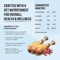 The Honest Kitchen Grain-Free Minced Turkey In Bone Broth Gravy Wet Cat Food, 5.5-oz, Case Of 12 -Furry Friends 324354 PT3. AC SS1800 V1635803515