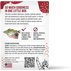 The Honest Kitchen Grain-Free Minced Salmon & Cod In Fish Broth Gravy Wet Cat Food, 5.5-oz, Case Of 12 -Furry Friends 324356 PT1. AC SS1800 V1635802877