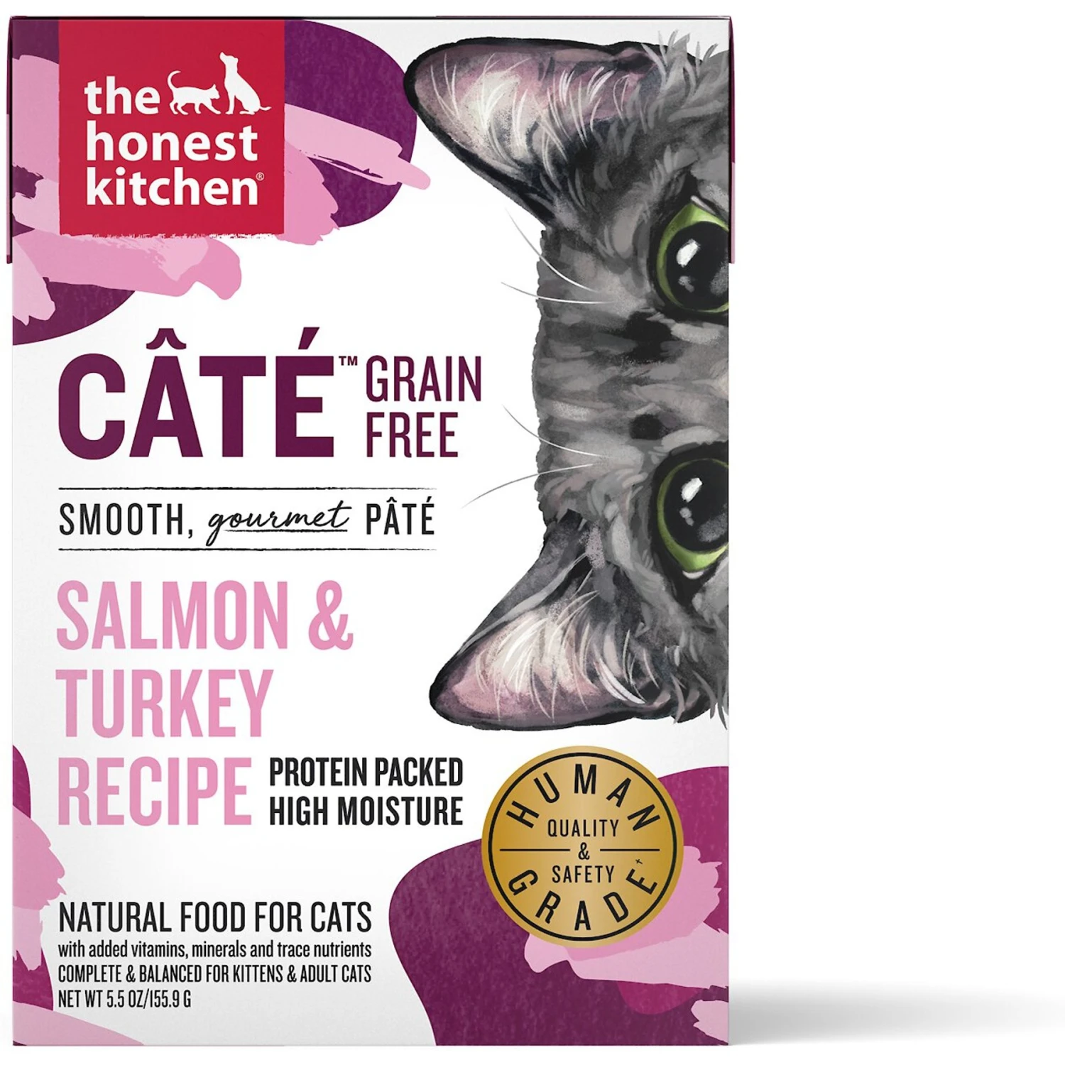 The Honest Kitchen Grain-Free Salmon & Turkey Pate Wet Cat Food 3 The Honest Kitchen Grain-Free Salmon & Turkey Pate Wet Cat Food