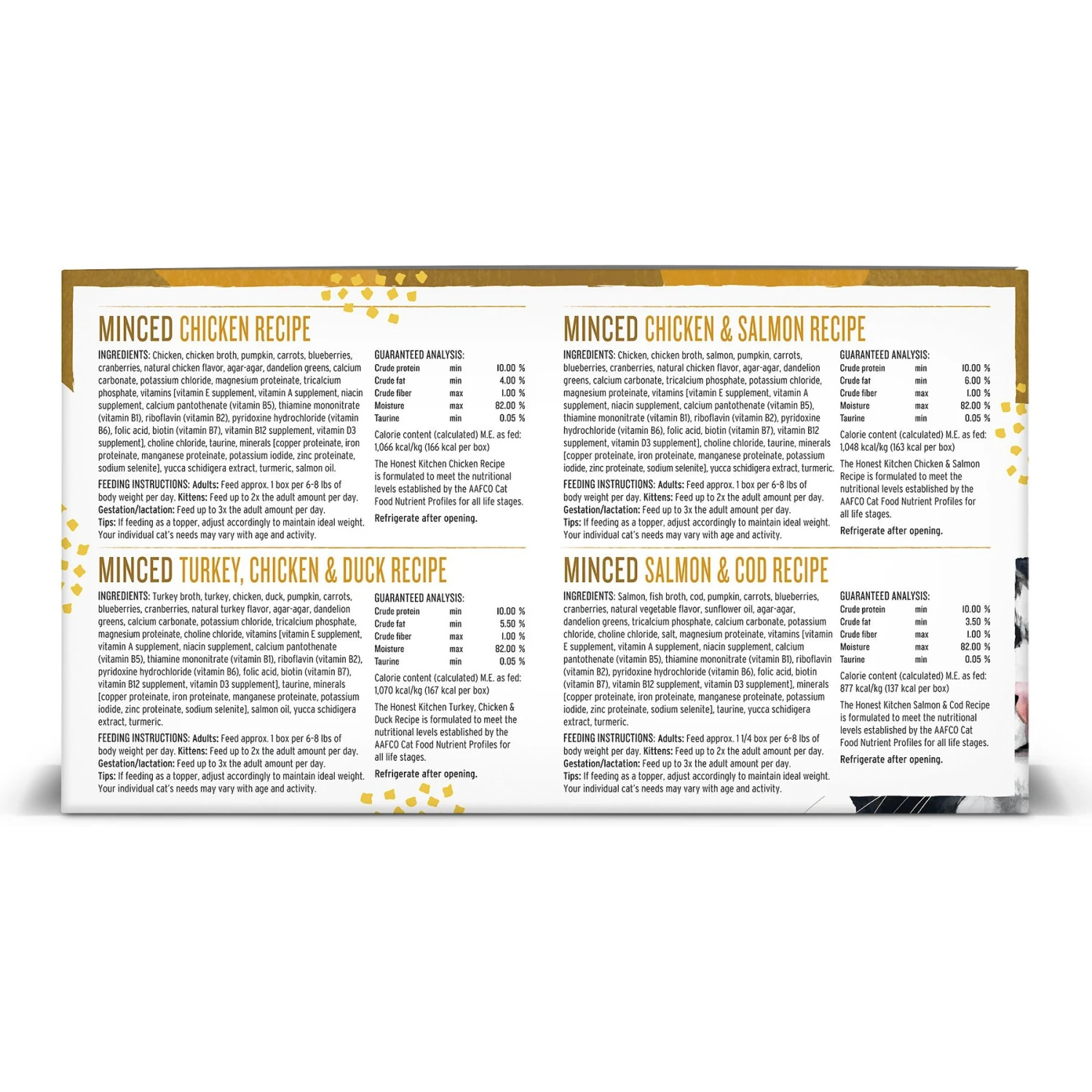 The Honest Kitchen Grain-Free Variety Pack Minced In Gravy Wet Cat Food, 8 Count 5 The Honest Kitchen Grain-Free Variety Pack Minced In Gravy Wet Cat Food, 8 Count - Image 3