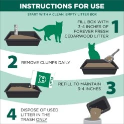 Arm & Hammer Litter Forever Fresh Cedarwood Clumping Cat Litter -Furry Friends 325462 PT4. AC SS1800 V1663797622