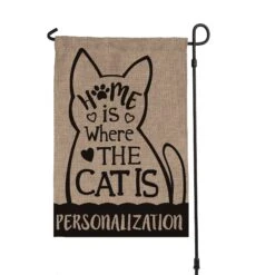 Custom Personalization Solutions Home Is Where The Cat Is Personalized Burlap Flag 8 Custom Personalization Solutions Home Is Where The Cat Is Personalized Burlap Flag -Furry Friends 326775 PT3. AC SS1800 V1632425786