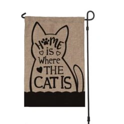 Custom Personalization Solutions Home Is Where The Cat Is Personalized Burlap Flag 9 Custom Personalization Solutions Home Is Where The Cat Is Personalized Burlap Flag -Furry Friends 326775 PT4. AC SS1800 V1632418884