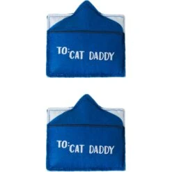Frisco Father's Day Card Felt Cat Toy With Catnip, 2 Count -Furry Friends 327029 PT2. AC SS1800 V1648667377
