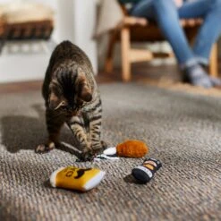 Frisco Dad's Essentials Plush Cat Toy With Catnip, 3 Count -Furry Friends 327031 PT3. AC SS1800 V1648667368